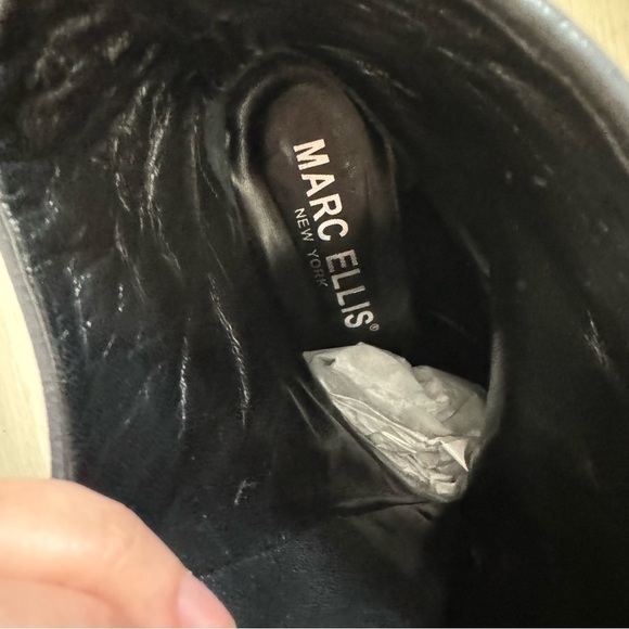 Marc Ellis Snap button fold over leather booties - Picture 4 of 8